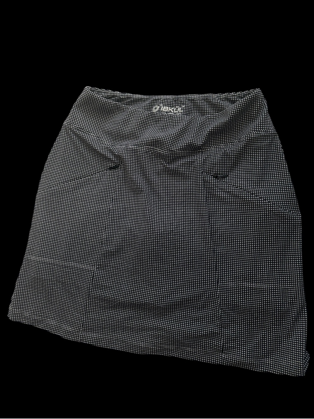 IBKIB Black & White Microdot Athletic Skirt with shorts Sz XS